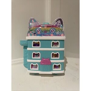 Polly Pocket x Gabby's Dollhouse Compact Toy mini house playset W/ 2 Figures